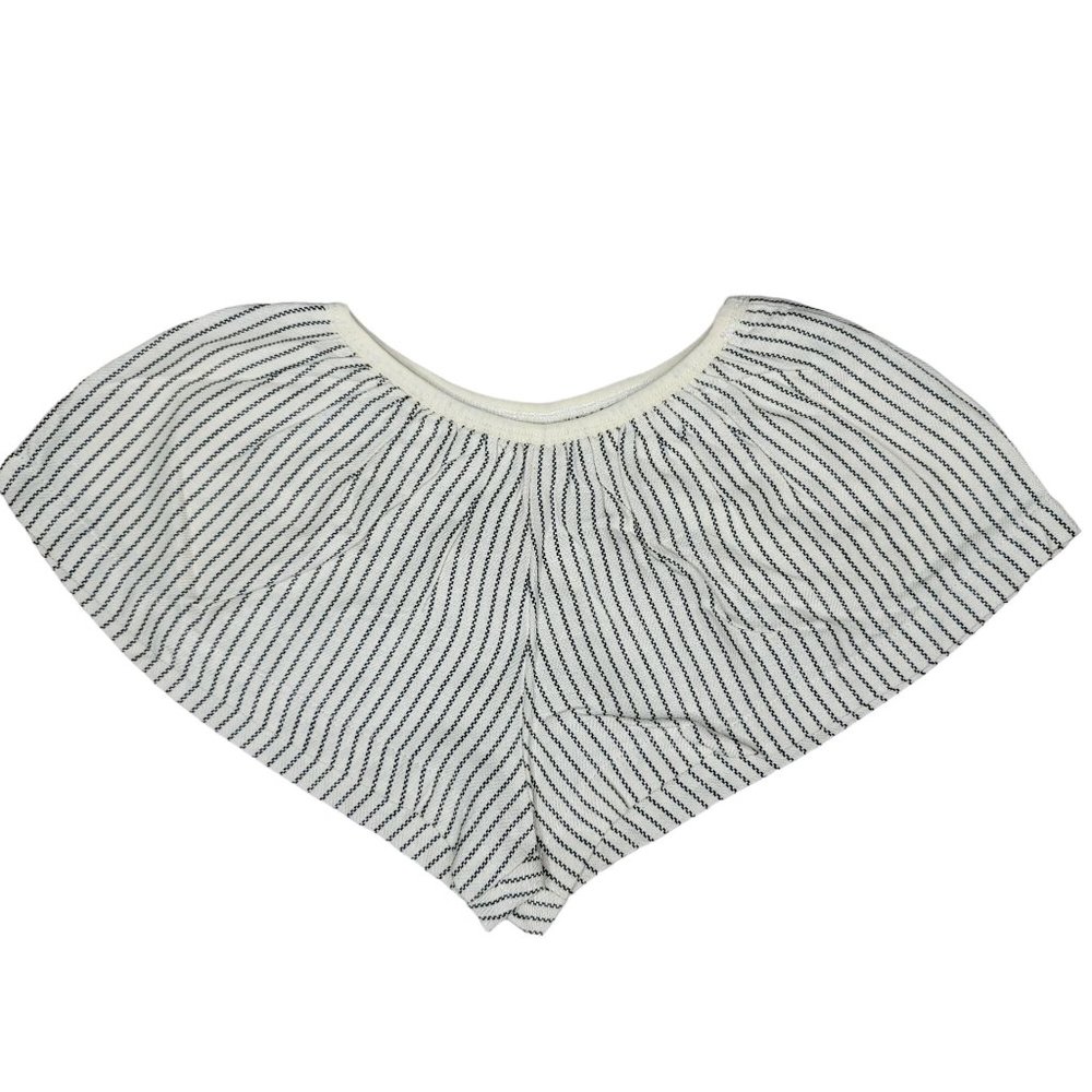 Persnickety nwt white and black striped shorts summer vacation photoshoot size 2